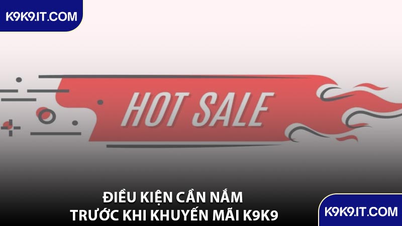 Điều Kiện Cần Nắm Trước Khi Khuyến Mãi K9K9